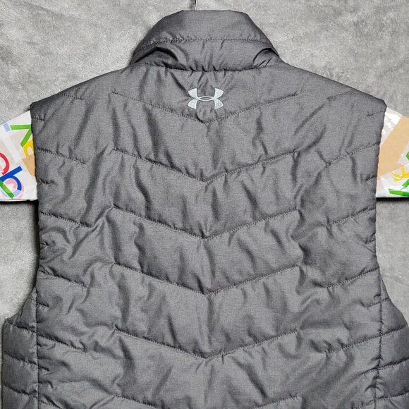 Under Armour Vest Mens Small Gray Storm ColdGear Fitted Insulated Winter 1316012 - Picture 6 of 12